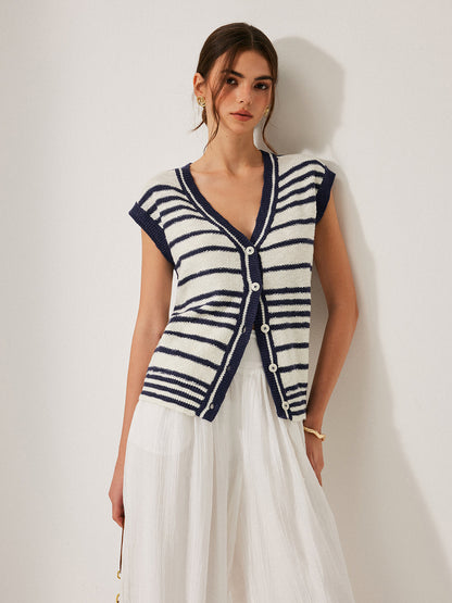 Striped Knit Cardigan
