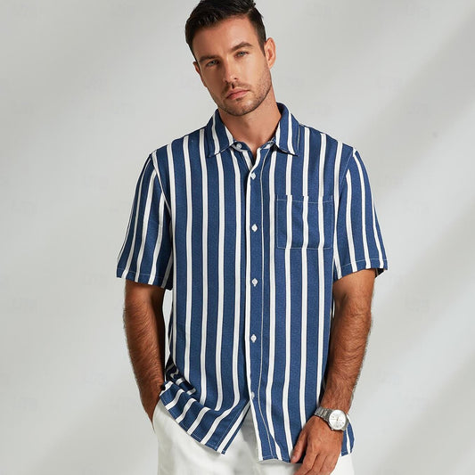 100% Cotton Turndown Collar Casual Shirt